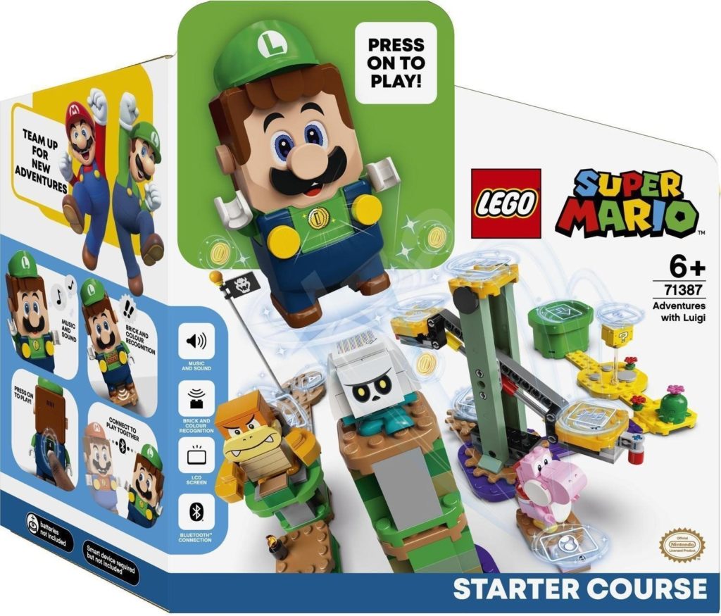 LEGO Super Mario 71387 Dobrodružstvo s Luigim - štartovacia sada krabica
