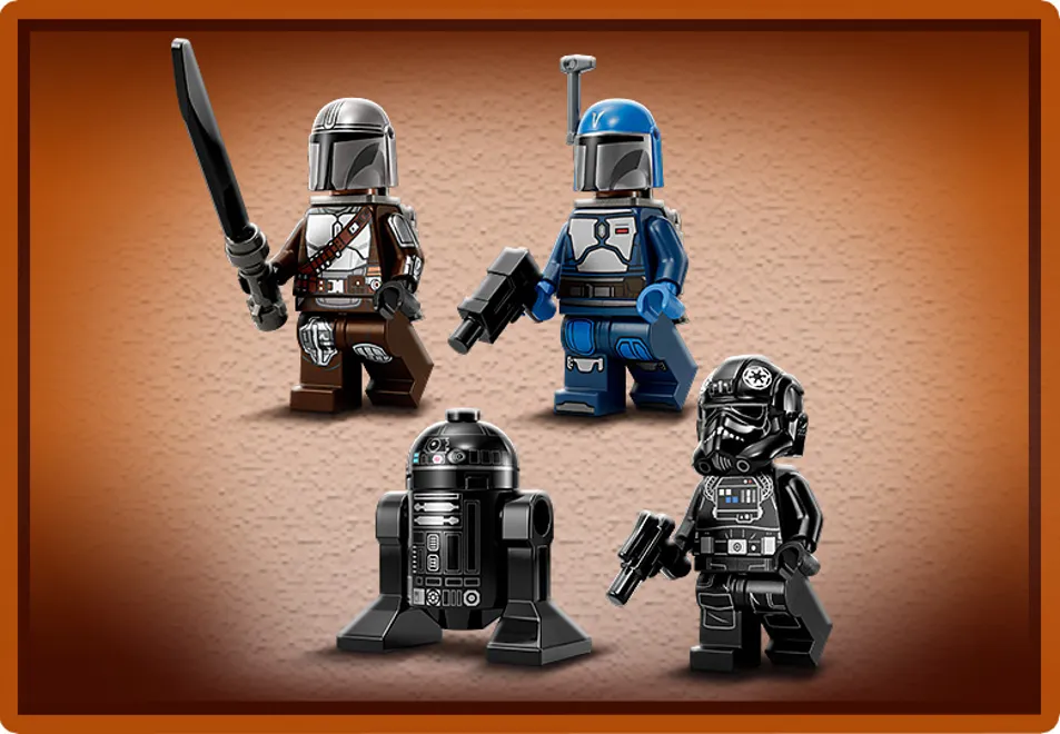 LEGO 75348 Mandalorian Fang Fighter vs TIE Interceptor