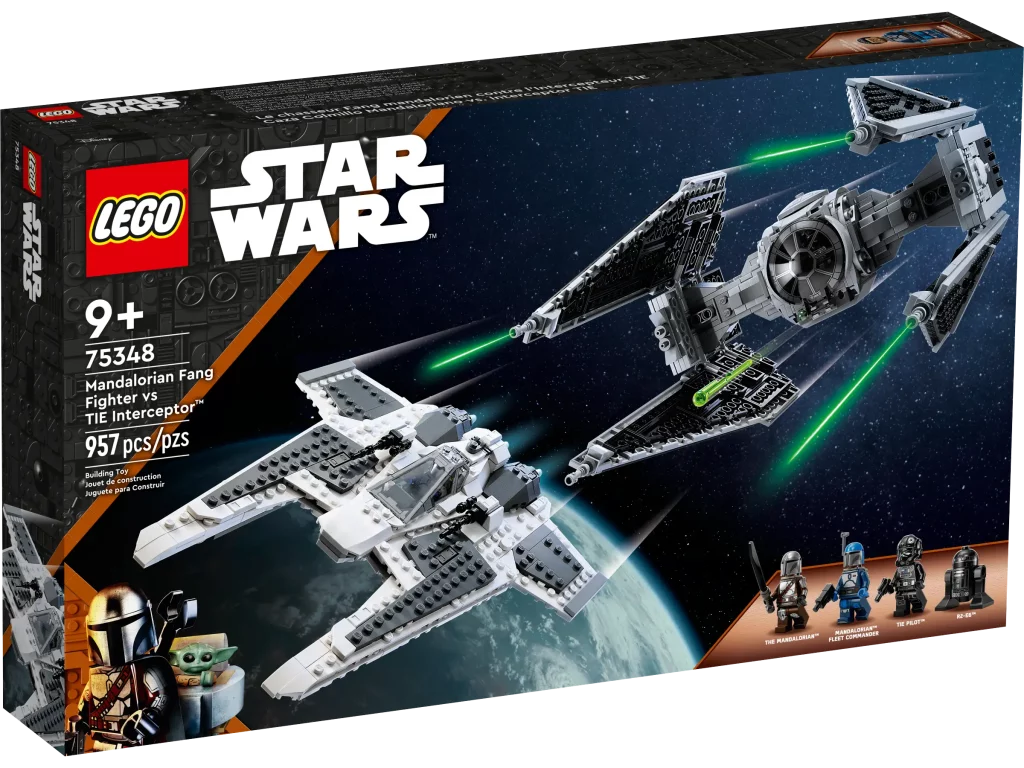 LEGO 75348 Mandalorian Fang Fighter vs TIE Interceptor