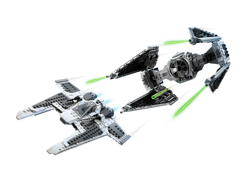 LEGO 75348 Mandalorian Fang Fighter vs TIE Interceptor