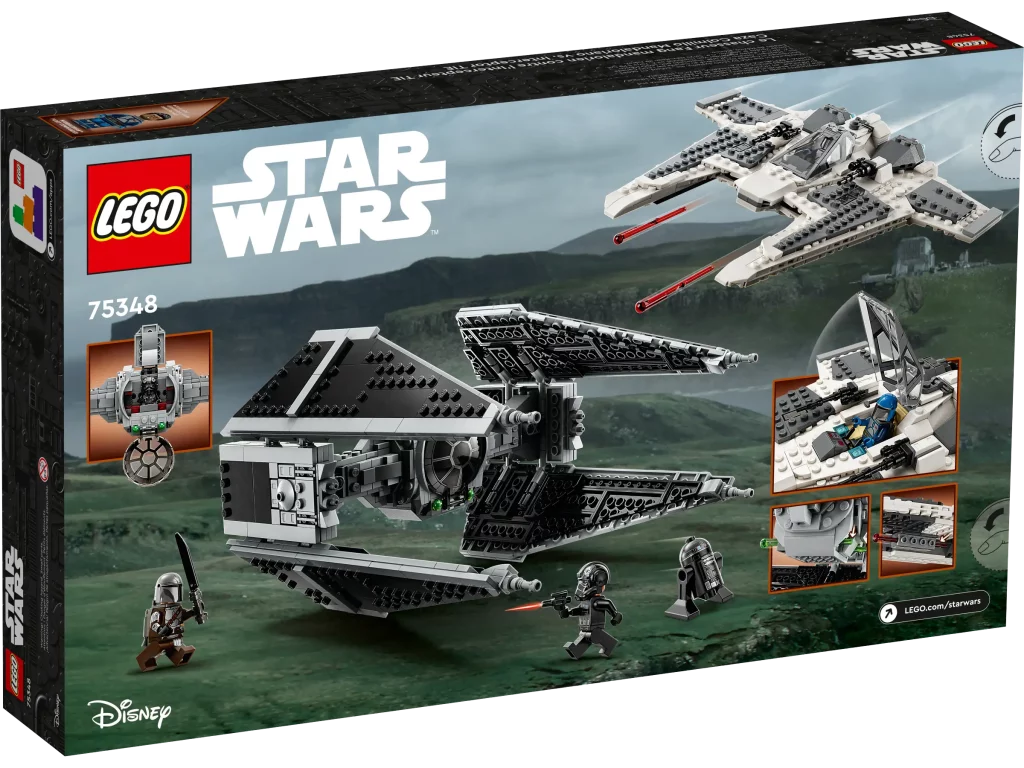 LEGO 75348 Mandalorian Fang Fighter vs TIE Interceptor