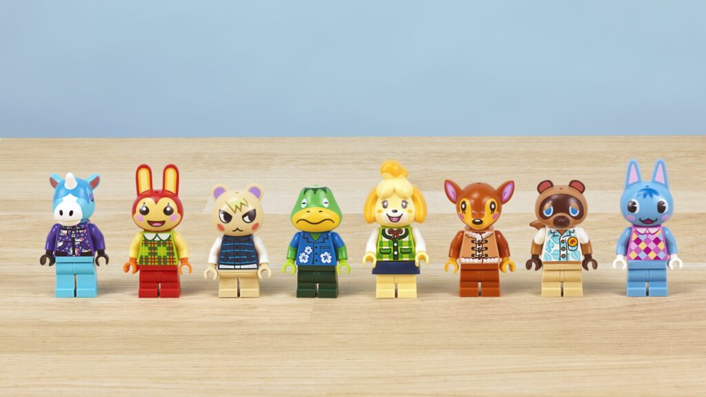 LEGO Animal Crossing hlavné minifigúrky