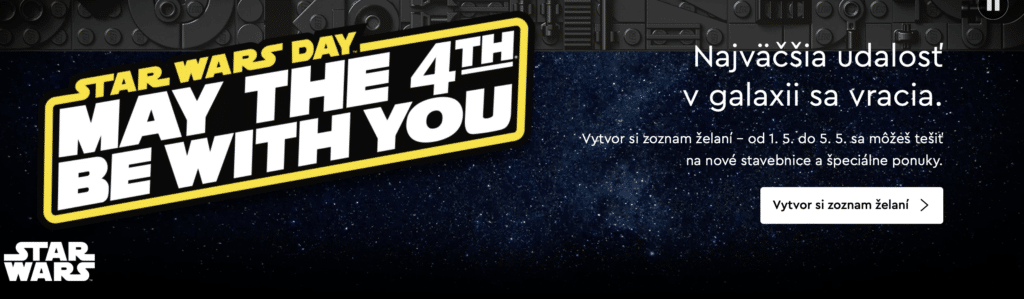 LEGO Star Wars deň May the 4th be with you