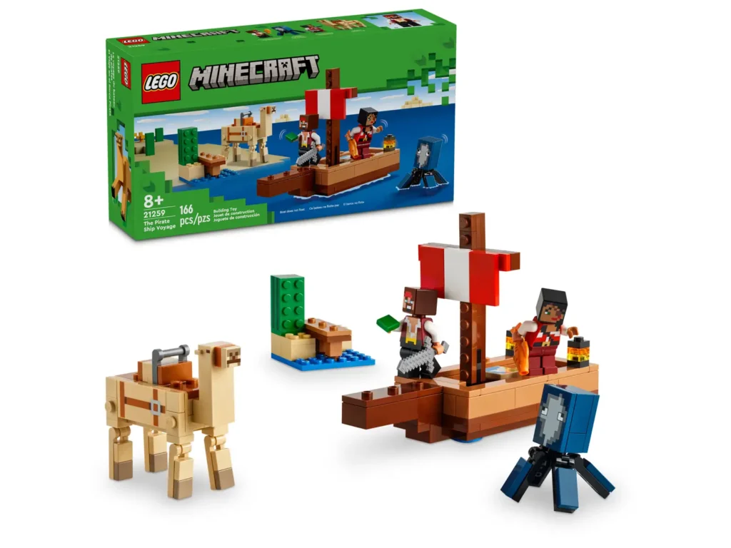 LEGO Minecraft 21259 Plavba na pirátskej lodi