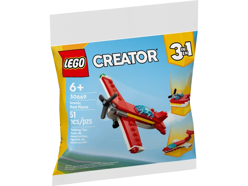 LEGO 30669 Ikonické červené lietadlo a policajná terénna bugina