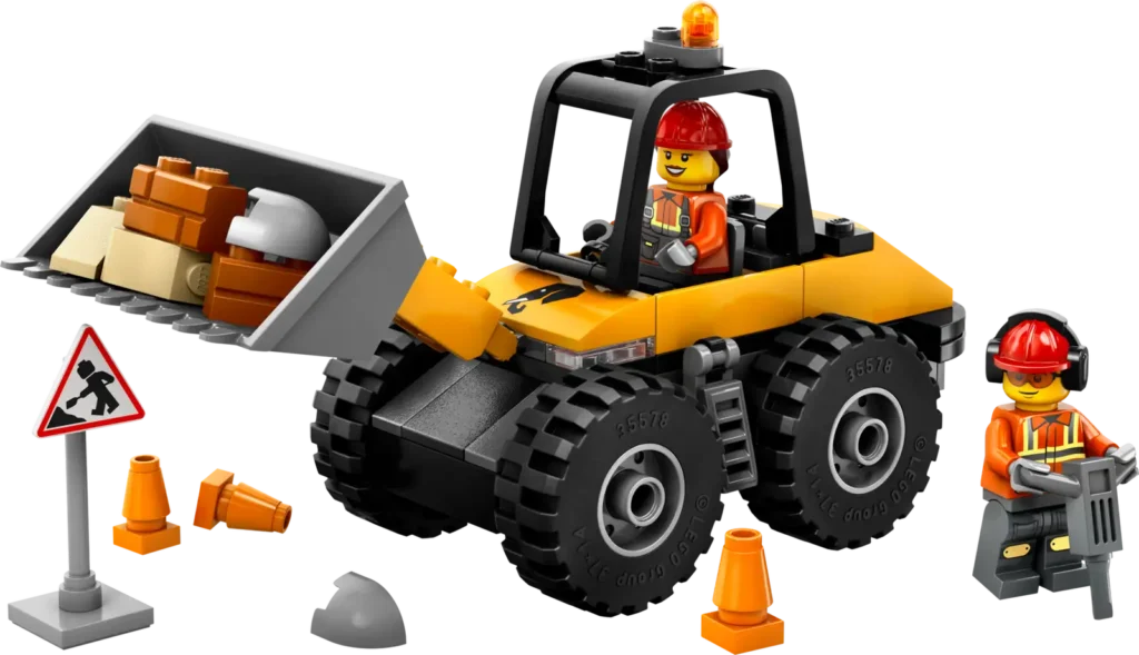 LEGO City 60450 Žltý stavebný lopatový nakladač