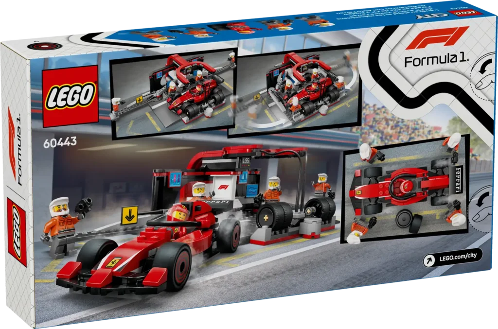 LEGO City 60443 Zastávka v F1 a Pit Crew s autom Ferrari