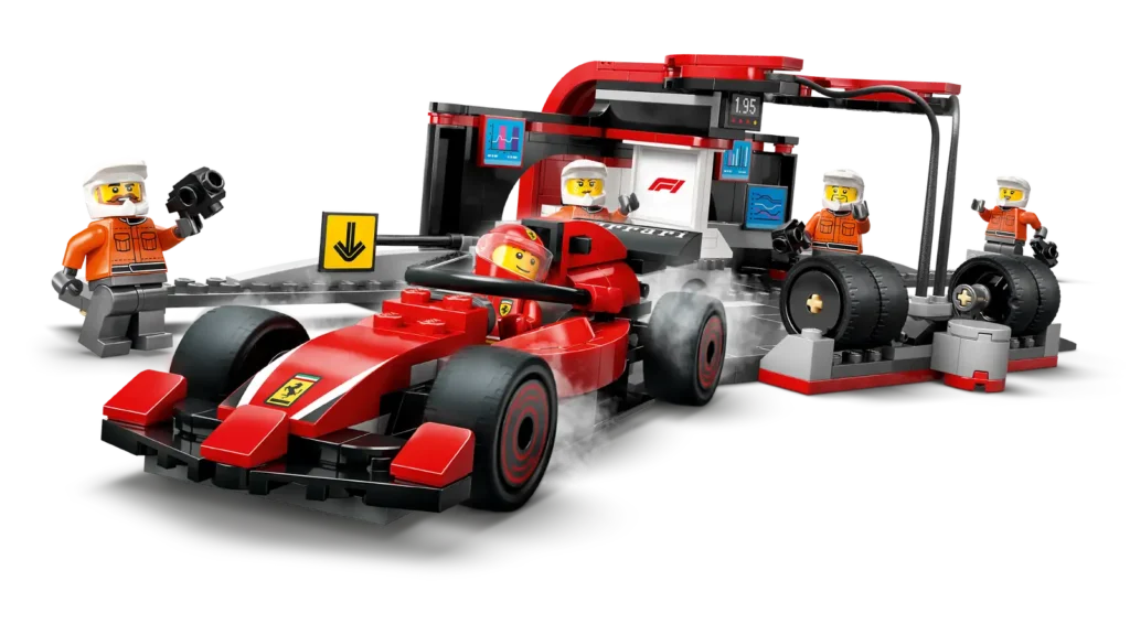 LEGO City 60443 Zastávka v F1 a Pit Crew s autom Ferrari