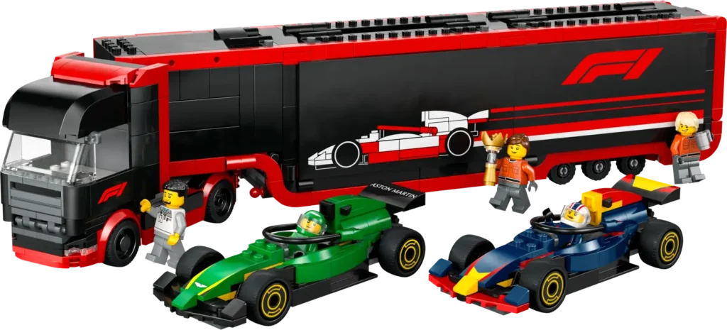 LEGO City 60445 Kamión F1 s autami RB20 a AMR24 F1