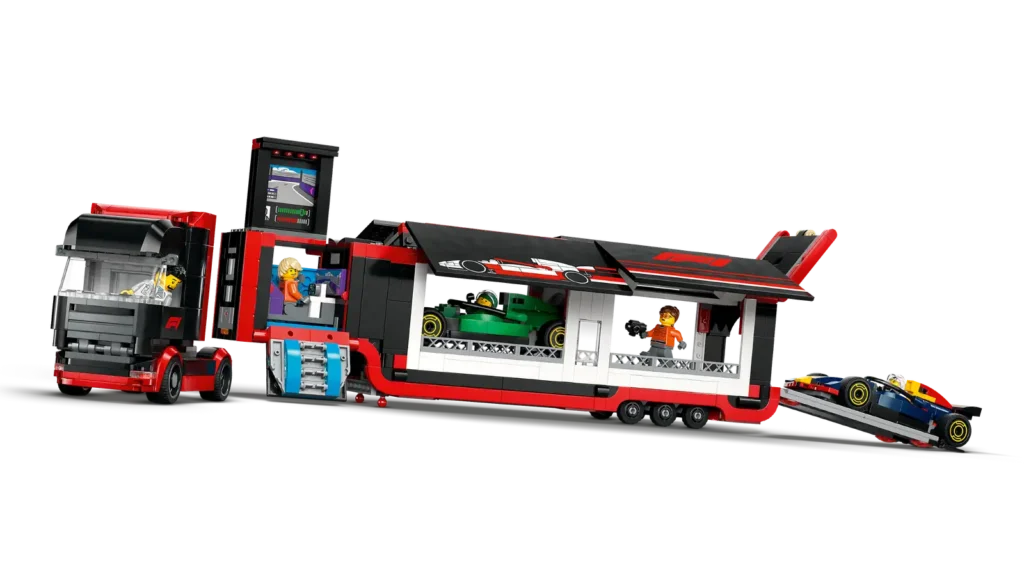 LEGO City 60445 Kamión F1 s autami RB20 a AMR24 F1