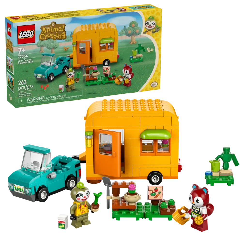 LEGO Animal Crossing 77054 Leif, karavan a záhradkársky obchod