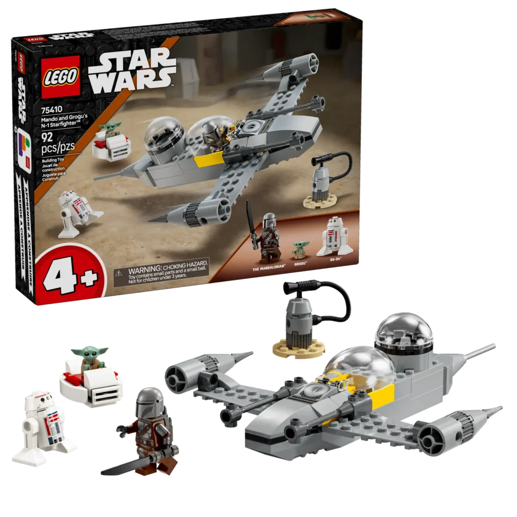 LEGO Star Wars 75410 Mando, Grogu a stíhačka N-1 Starfighter