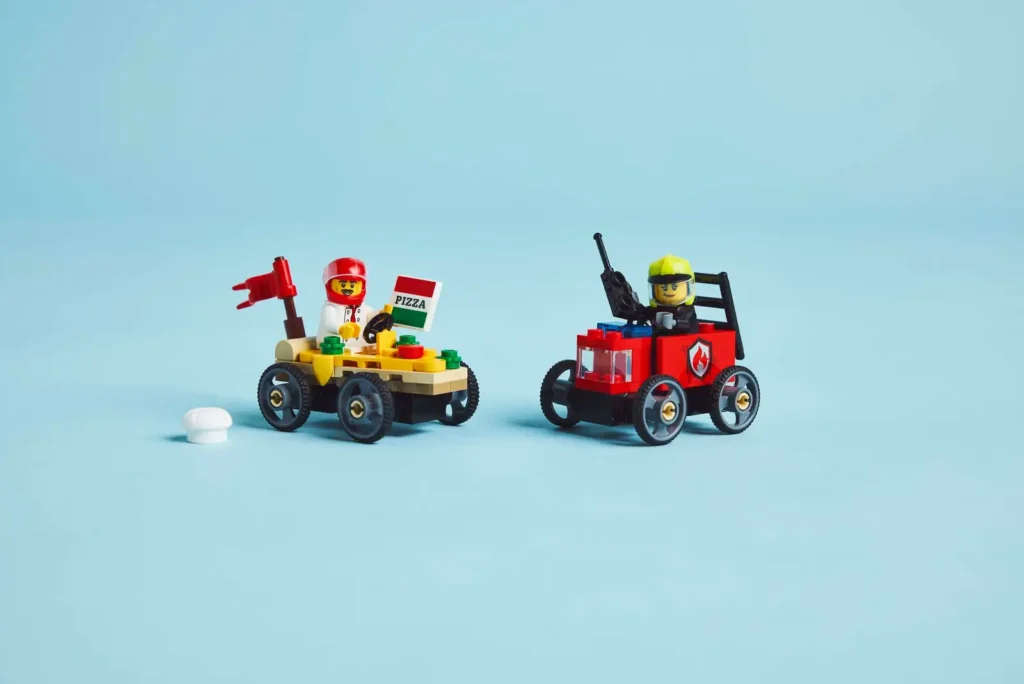 LEGO City 60458 Pretekársky balíček: Rozvoz pizzy vs. hasičské auto