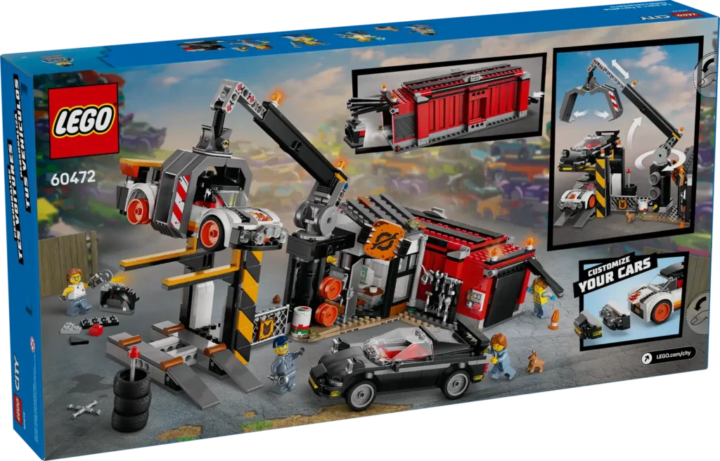 LEGO City 60472 Šrotovisko s autami