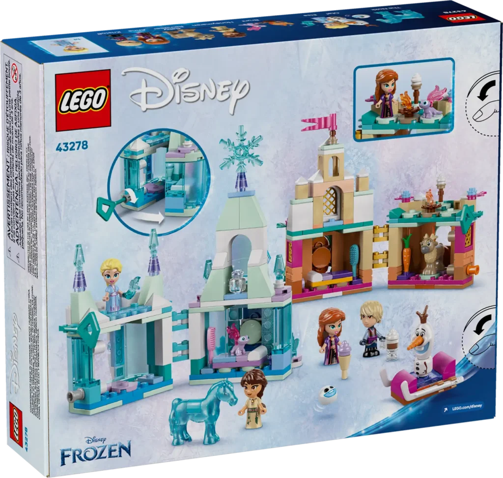 LEGO® Disney 43278 Miniatúrny hrad Arendelle a Elsa a jej ľadový palác