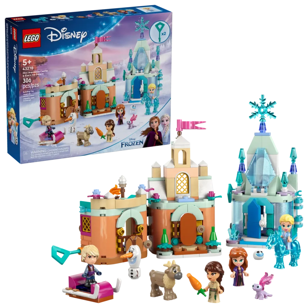 LEGO® Disney 43278 Miniatúrny hrad Arendelle a Elsa a jej ľadový palác