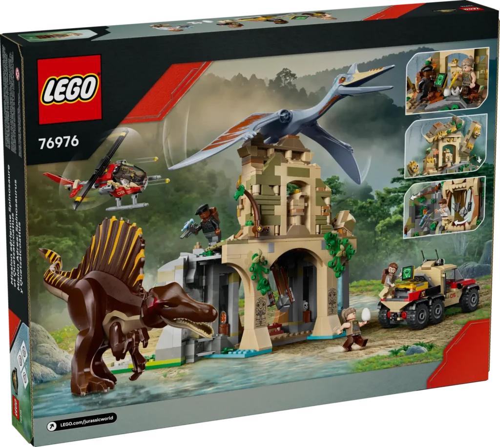 LEGO Jurský svet 76976 Letecká misia spinosaurusa a quetzalcoatlusa