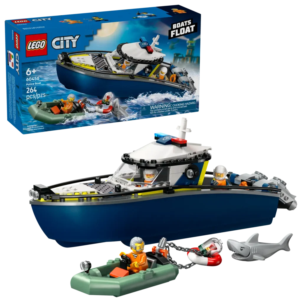 LEGO City 60456 Naháňačka v policajnej lodi