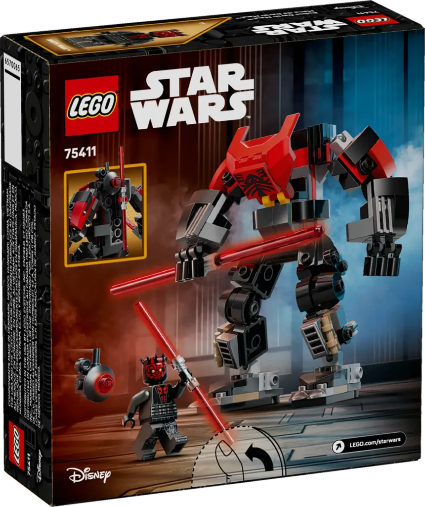 LEGO Star Wars 75411 Darth Maul a jeho robotický oblek