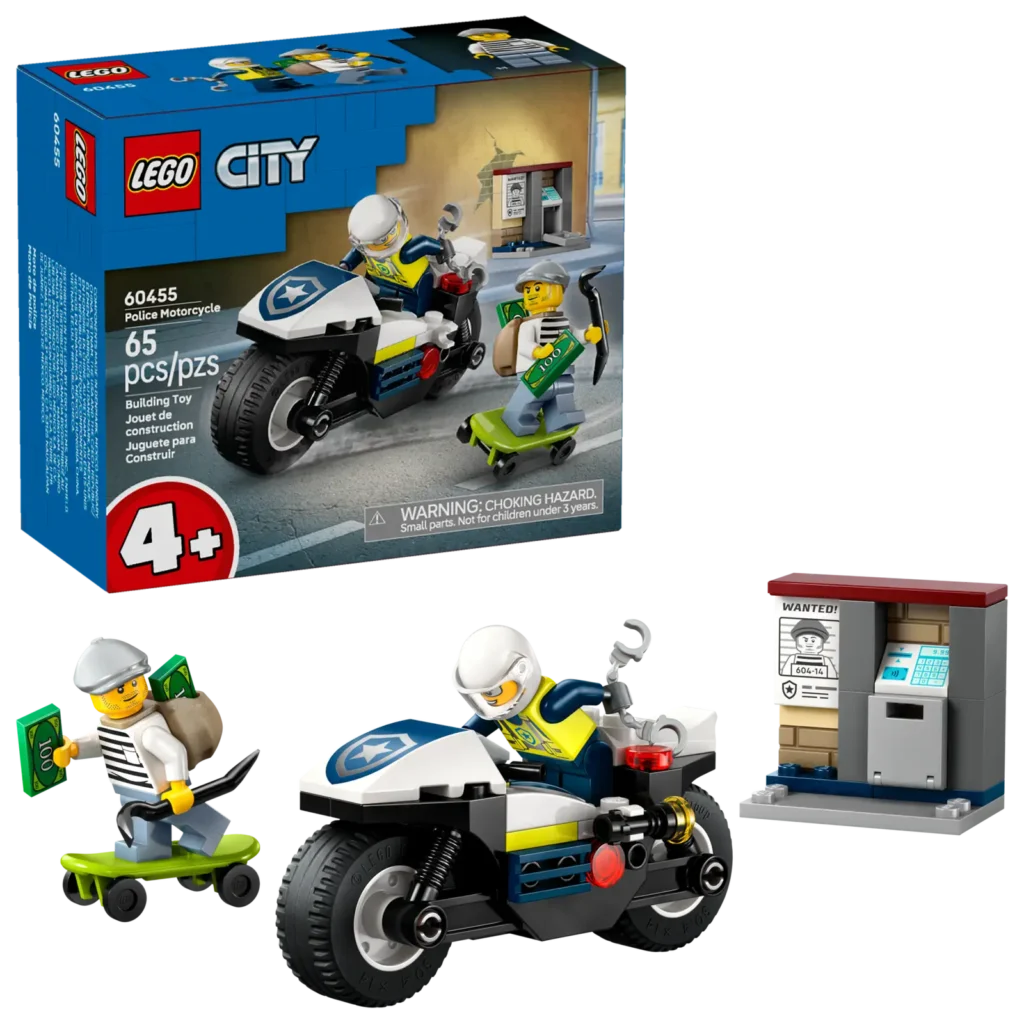 LEGO City 60455 Naháňačka na policajnej motorke