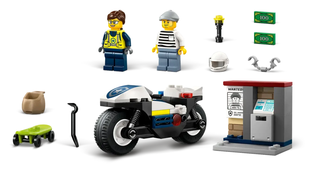 LEGO City 60455 Naháňačka na policajnej motorke