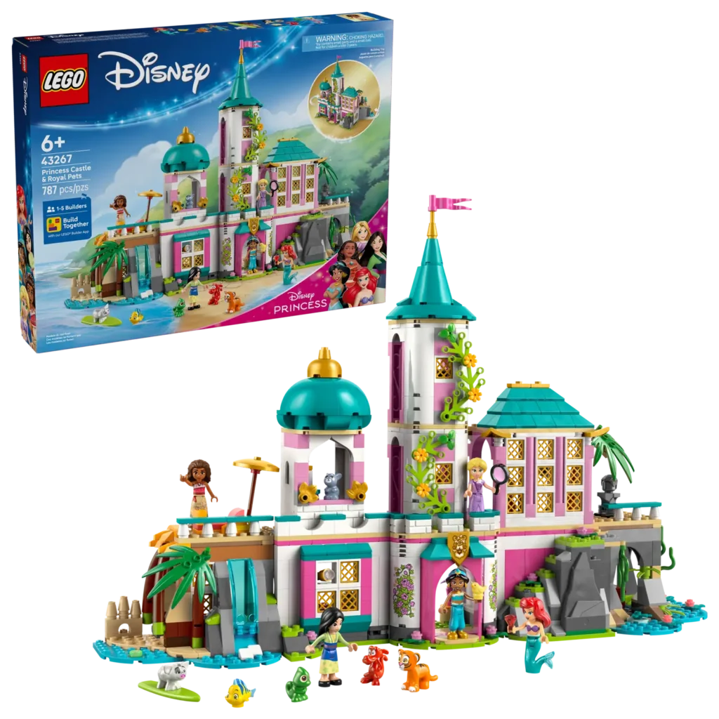LEGO® Disney 43267 Hrad princezien a kráľovskí domácí miláčikovia