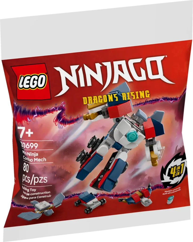 LEGO Ninjago 30699 Miniatúrny nindžovský kombinovaný robot