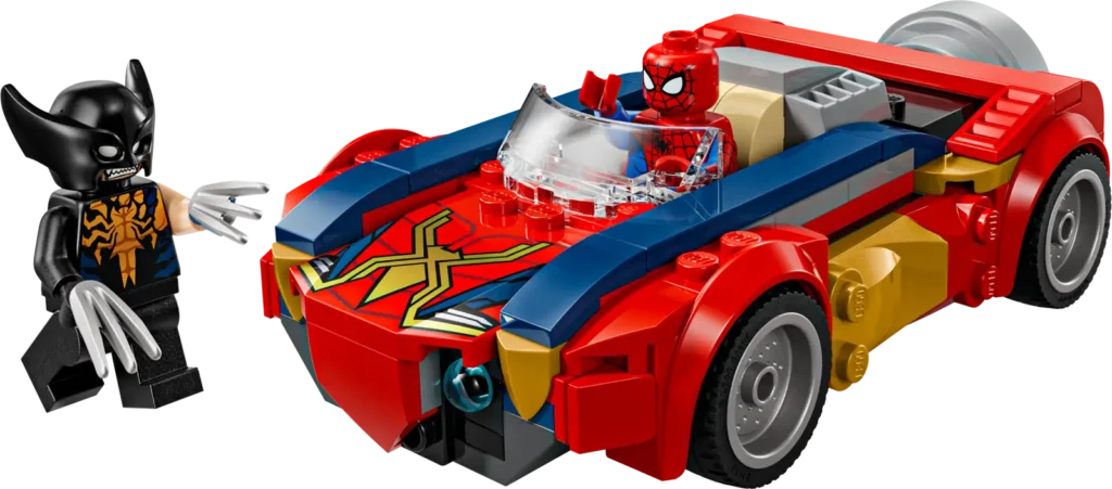 LEGO Marvel 76336 Spider-Man a auto vs. venomizovaný Wolverine