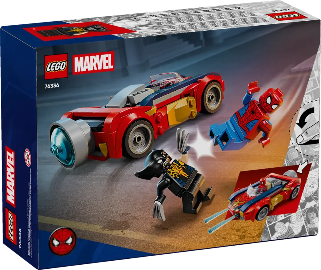 LEGO Marvel 76336 Spider-Man a auto vs. venomizovaný Wolverine