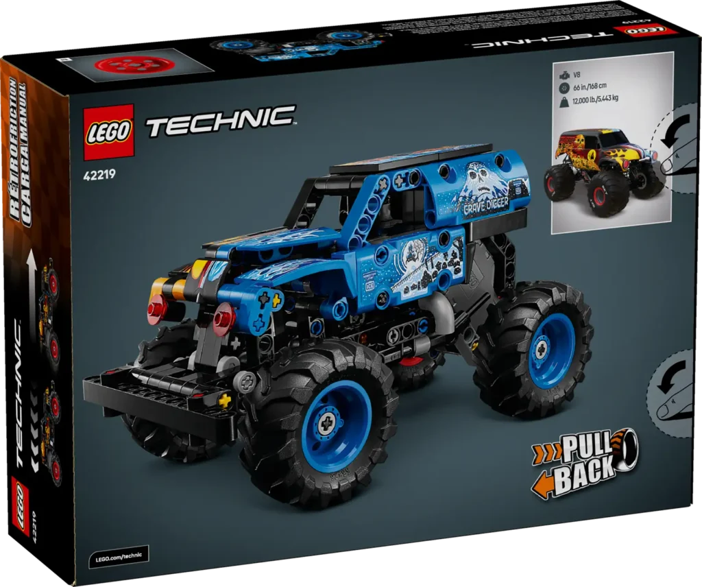 LEGO Technic 42219 Monster Jam Grave Digger Oheň a ľad
