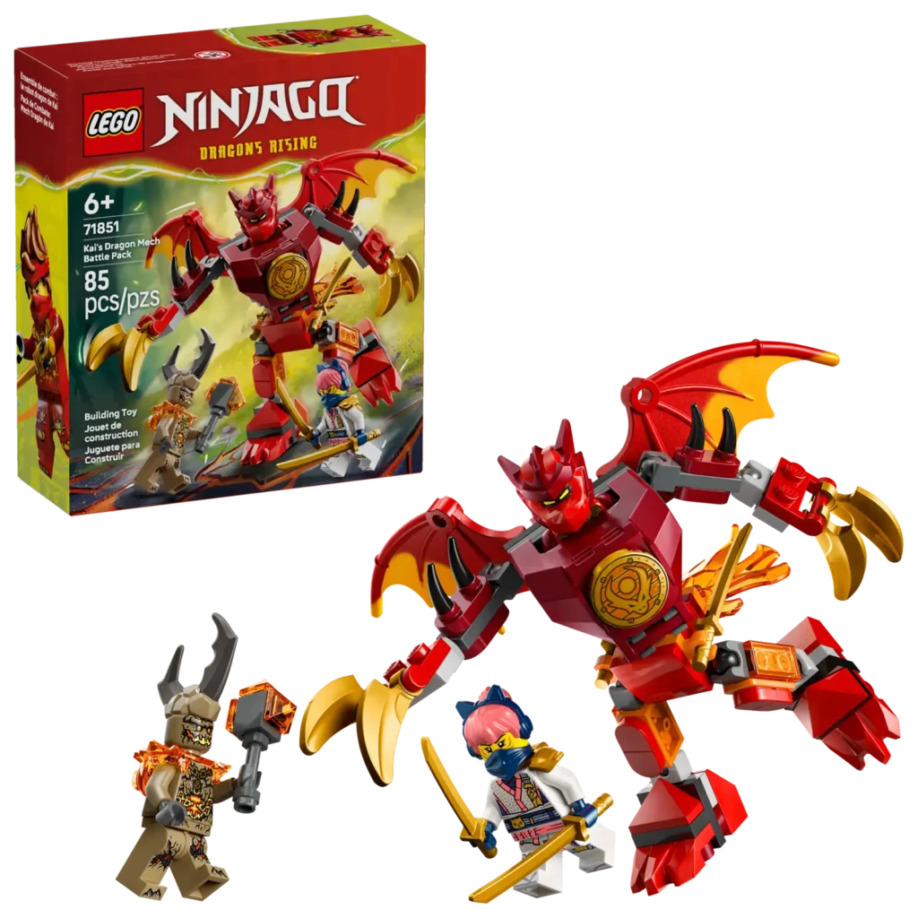 LEGO® NINJAGO 71851 Kaiov bojový balíček s dračím oblekom