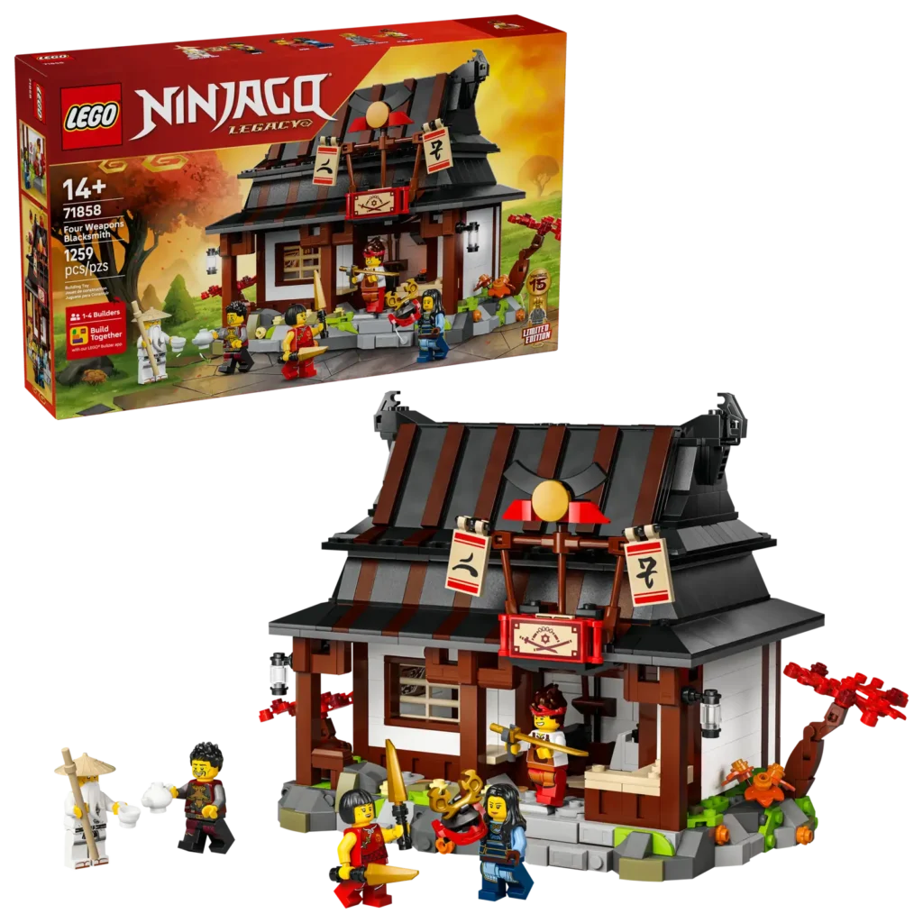 LEGO® NINJAGO 71858 Kováreň Štyri zbrane: 15 rokov NINJAGO