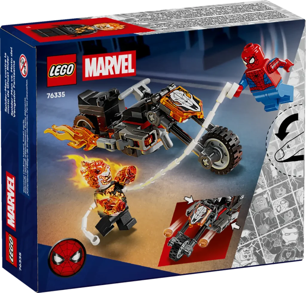 LEGO Marvel 76335 Spider-Man vs. Ghost Rider na motorke