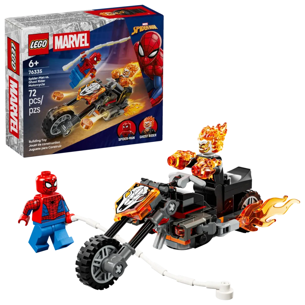 LEGO Marvel 76335 Spider-Man vs. Ghost Rider na motorke