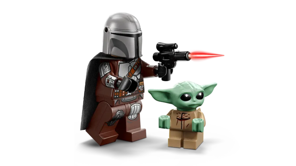 LEGO Star Wars 75436 Mandalorian, Grogu a spídrová motorka