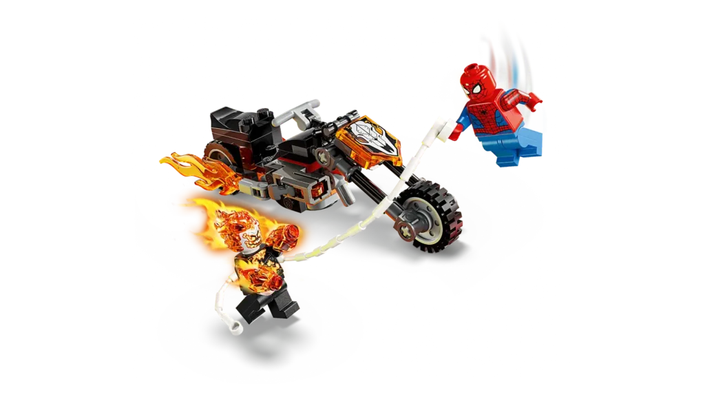 LEGO Marvel 76335 Spider-Man vs. Ghost Rider na motorke