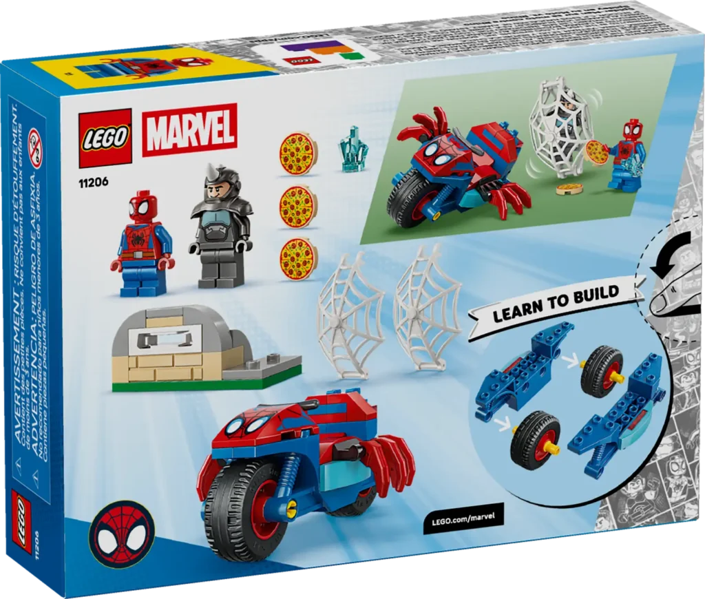 LEGO Marvel 11206 Spidey na motorke vs. Rhino
