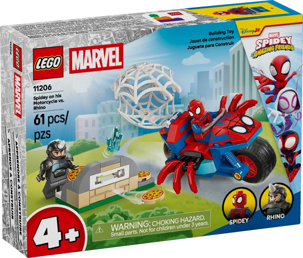 LEGO Marvel 11206 Spidey na motorke vs. Rhino