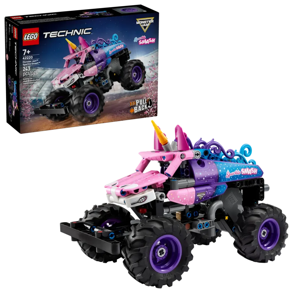 LEGO Technic 42220 Monster Jam Sparkle Smash s naťahovacím motorom