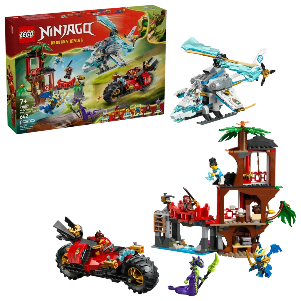 LEGO® NINJAGO 71857 Súboj nindža vozidiel a domček na strome