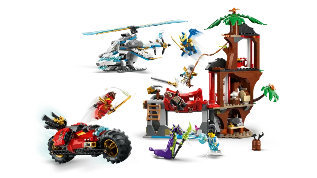 LEGO® NINJAGO 71857 Súboj nindža vozidiel a domček na strome