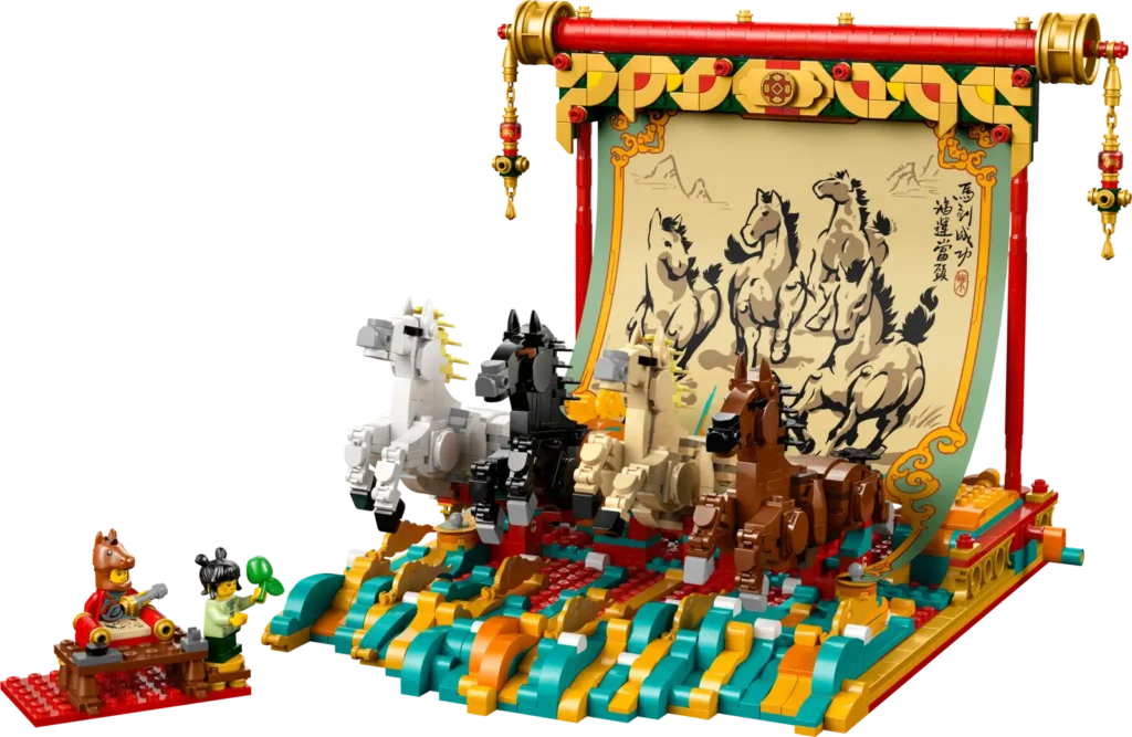 LEGO® 80119 Zvitok s obrazom cválajúcich koní
