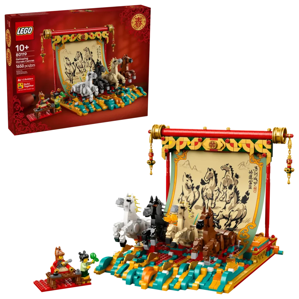LEGO® 80119 Zvitok s obrazom cválajúcich koní