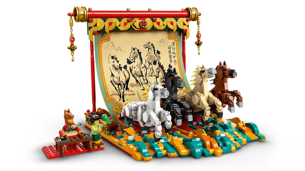 LEGO® 80119 Zvitok s obrazom cválajúcich koní