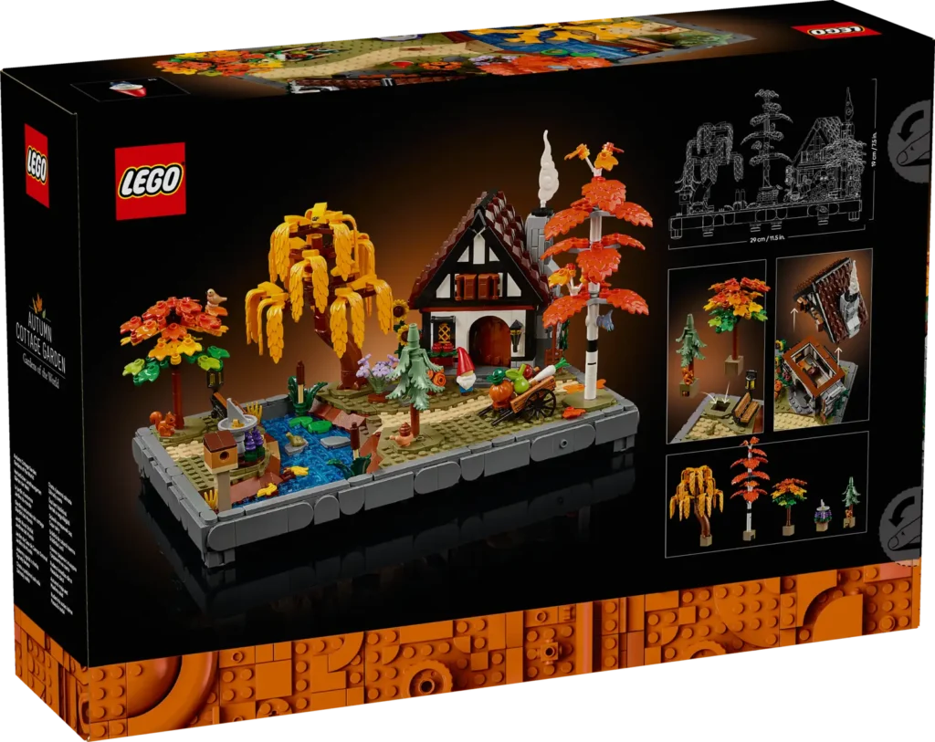 LEGO Icons 11372 Chata a jesenná záhrada