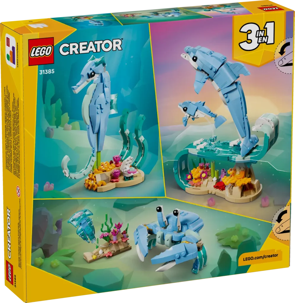 LEGO Creator 3v1 31385 Morské živočíchy: Krásne delfíny