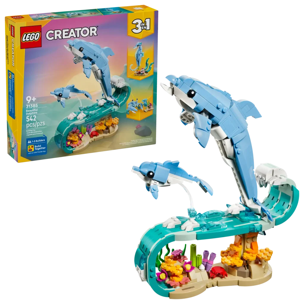 LEGO Creator 3v1 31385 Morské živočíchy: Krásne delfíny