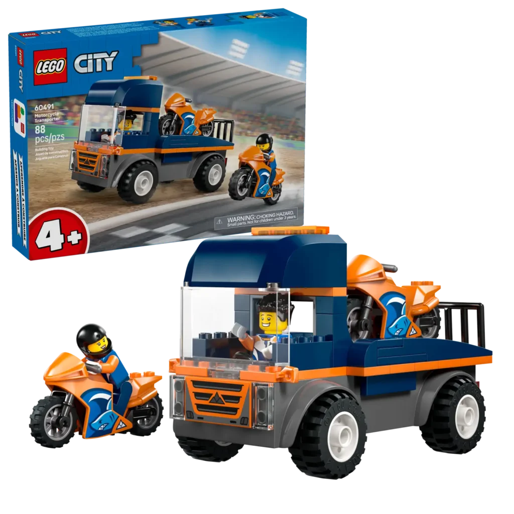 LEGO City 60491 Kamión na prepravu motoriek