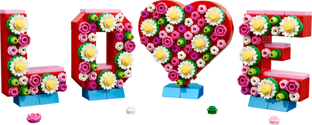 LEGO 40867 Písmená plné lásky