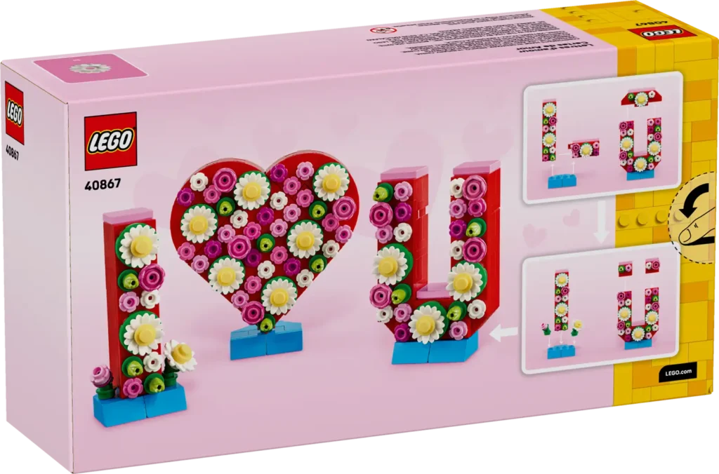 LEGO 40867 Písmená plné lásky
